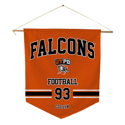 UTPB - NCAA Football : Dieunerst Collin - Pennant - 18" x 21"-0