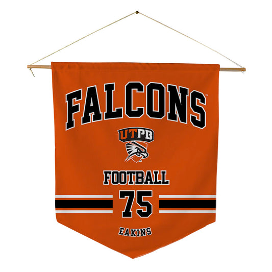 UTPB - NCAA Football : Torbyn Eakins - Pennant - 18" x 21"-0