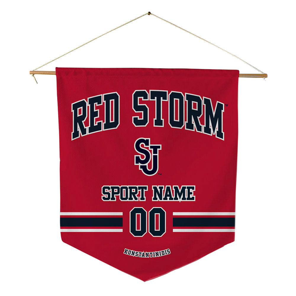 St. Johns - NCAA Men's Basketball : Fotis Konstantinidis - Pennant - 18" x 21"-0