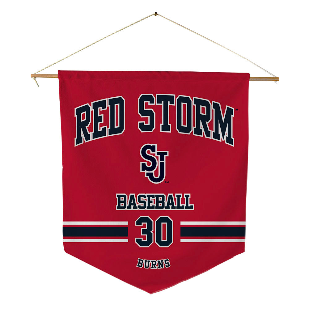 St. Johns - NCAA Baseball : Conor Burns - Pennant - 18" x 21"-0
