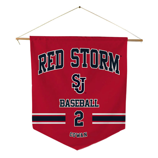 St. Johns - NCAA Baseball : Will Cowan - Pennant - 18" x 21"-0