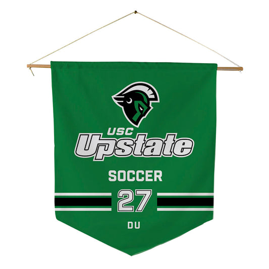 USC Upstate - NCAA Men's Soccer : Qingcheng Du - Pennant - 18" x 21"-0