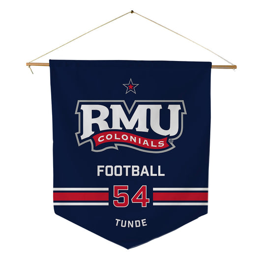 Robert Morris - NCAA Football : Toluwanimi Tunde - Pennant - 18" x 21"-0