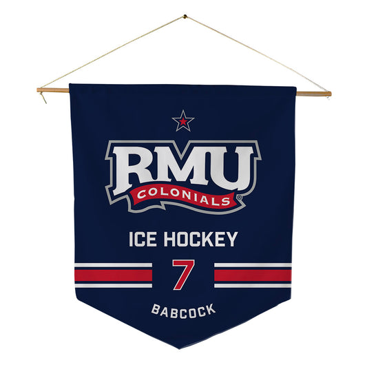 Robert Morris - NCAA Men's Ice Hockey : John Babcock - Pennant - 18" x 21"-0