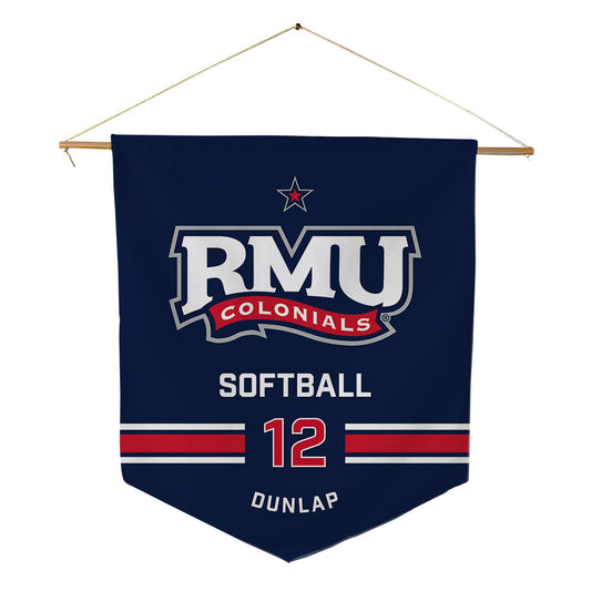 Robert Morris - NCAA Softball : Sequoia Dunlap - Pennant - 18" x 21"-0