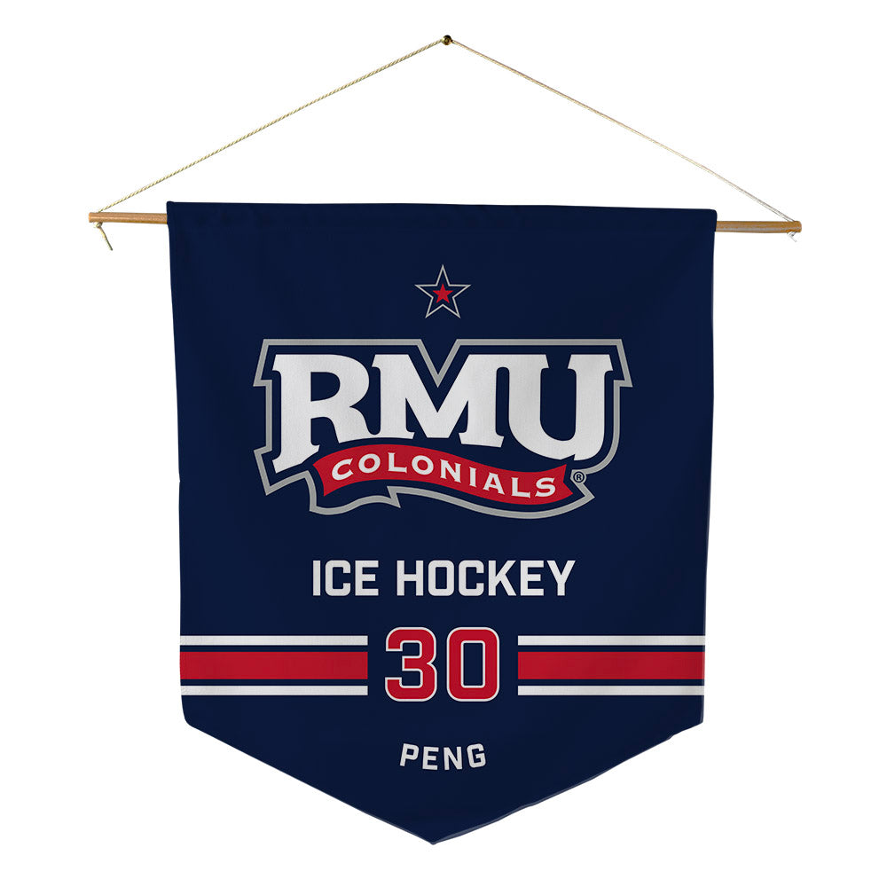 Robert Morris - NCAA Women's Ice Hockey : Yiyi Peng - Pennant - 18" x 21"-0