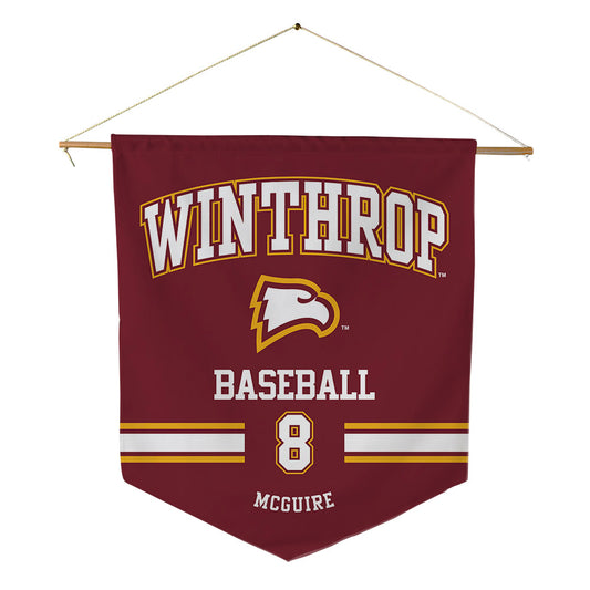 Winthrop - NCAA Baseball : Grant McGuire - Pennant - 18" x 21"-0