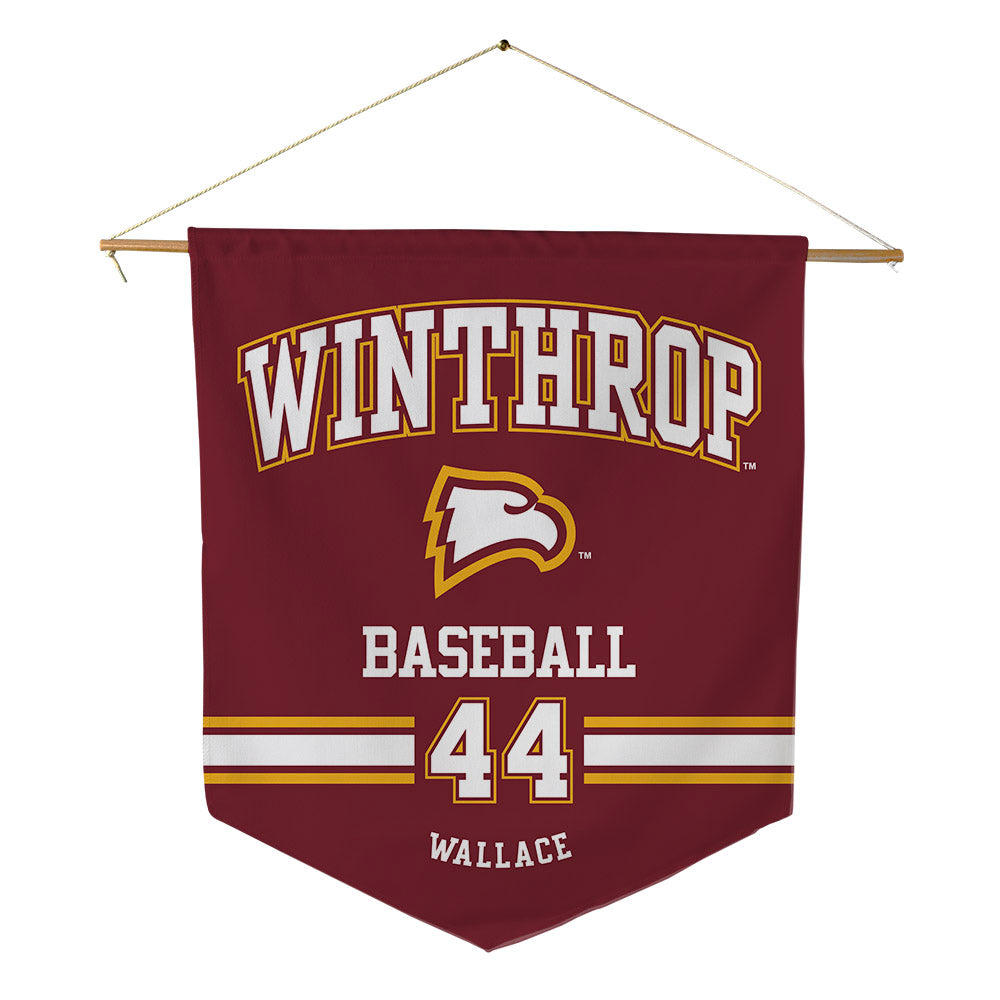 Winthrop - NCAA Baseball : CJ Wallace - Pennant - 18" x 21"-0