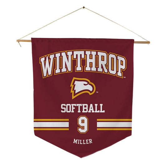 Winthrop - NCAA Softball : Madelyn Miller - Pennant - 18" x 21"-0