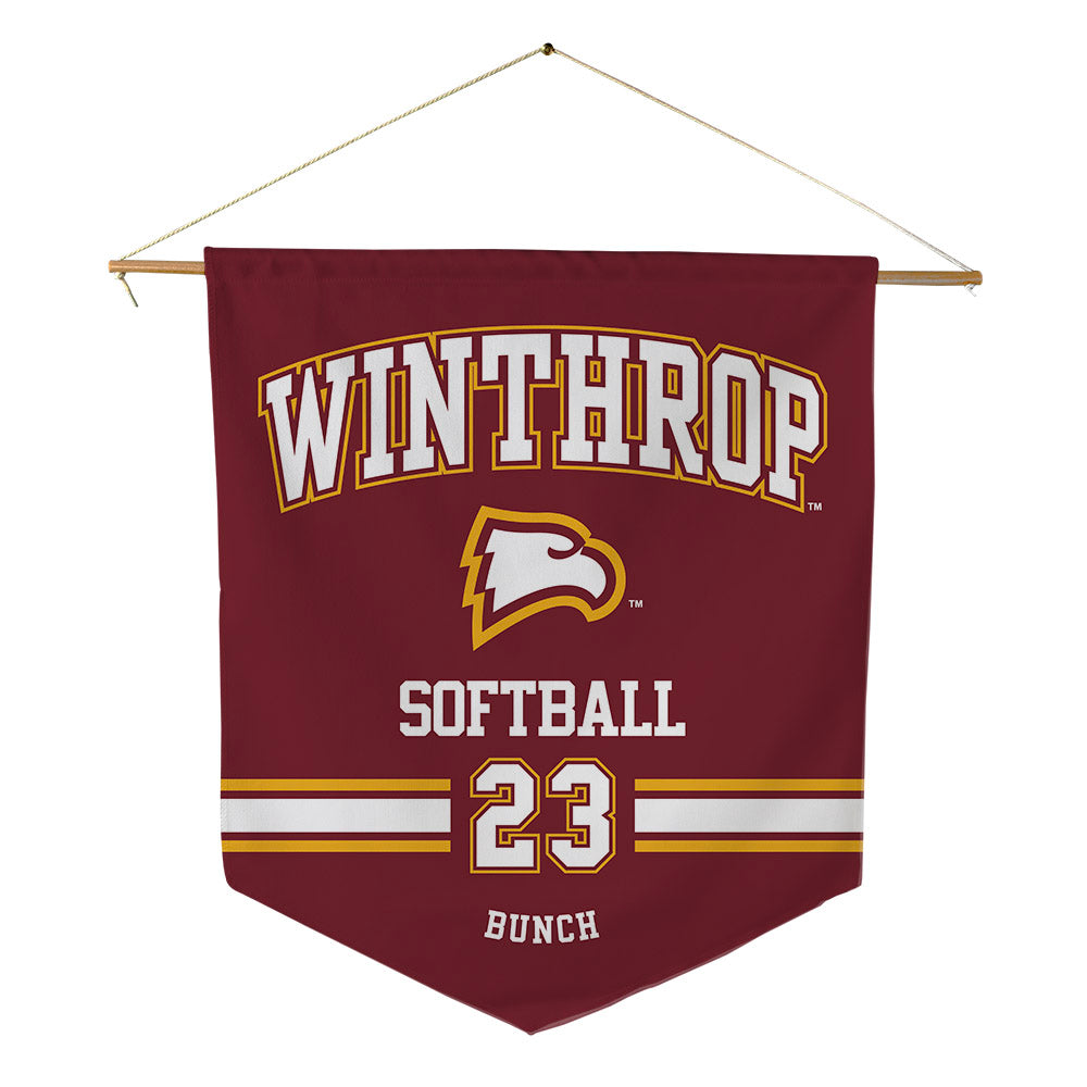 Winthrop - NCAA Softball : Ali Bunch - Pennant - 18" x 21"-0