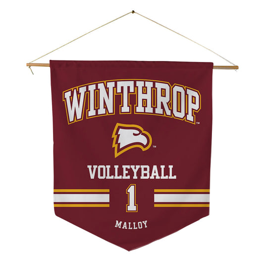 Winthrop - NCAA Women's Volleyball : Makenzie Malloy - Pennant - 18" x 21"-0