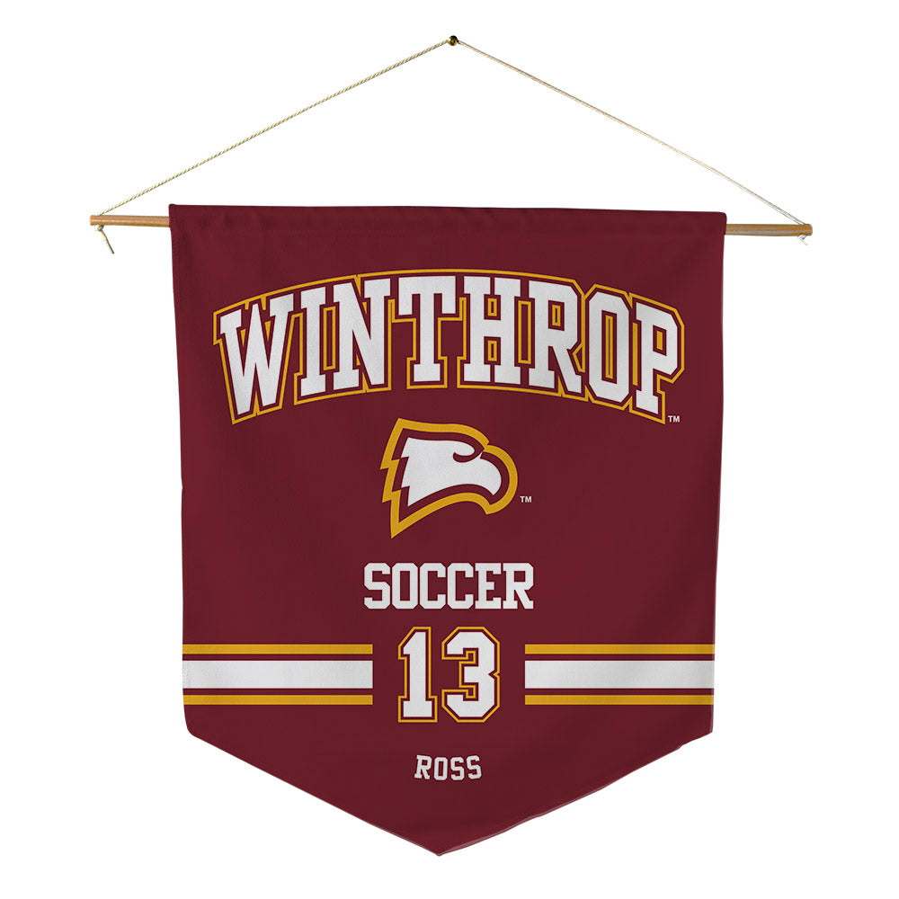 Winthrop - NCAA Women's Soccer : Ashley Ross - Pennant - 18" x 21"-0