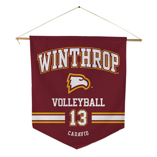 Winthrop - NCAA Women's Volleyball : Alyah Cadavid - Pennant - 18" x 21"-0