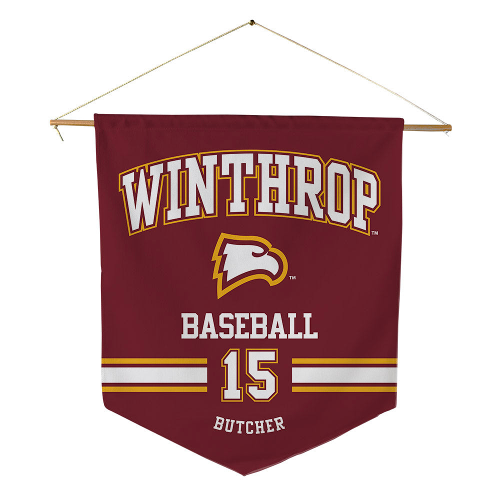 Winthrop - NCAA Baseball : Ryker Butcher - Pennant - 18" x 21"-0