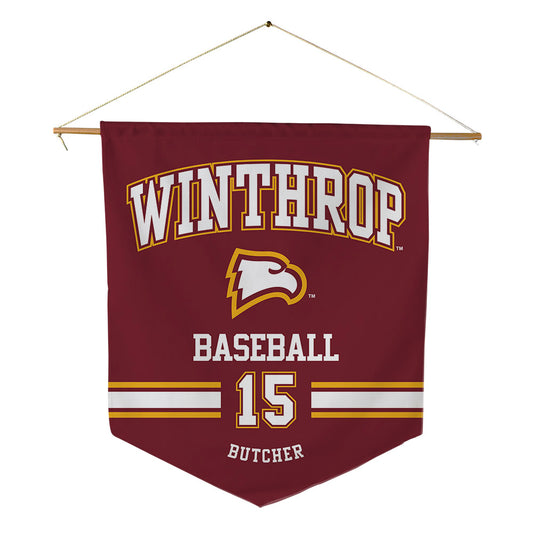 Winthrop - NCAA Baseball : Ryker Butcher - Pennant - 18" x 21"-0