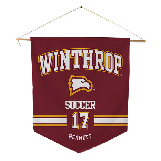 Winthrop - NCAA Women's Soccer : Laura Bennett - Pennant - 18" x 21"-0