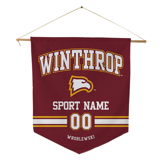 Winthrop - NCAA Women's Lacrosse : Reese Wroblewski - Pennant - 18" x 21"-0