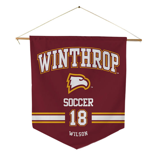 Winthrop - NCAA Men's Soccer : Thomas Wilson - Pennant - 18" x 21"-0