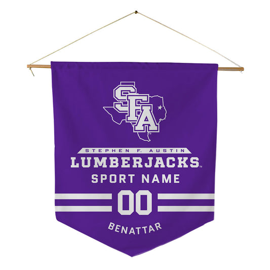 SFA - NCAA Baseball : Jackson Benattar - Pennant - 18" x 21"-0