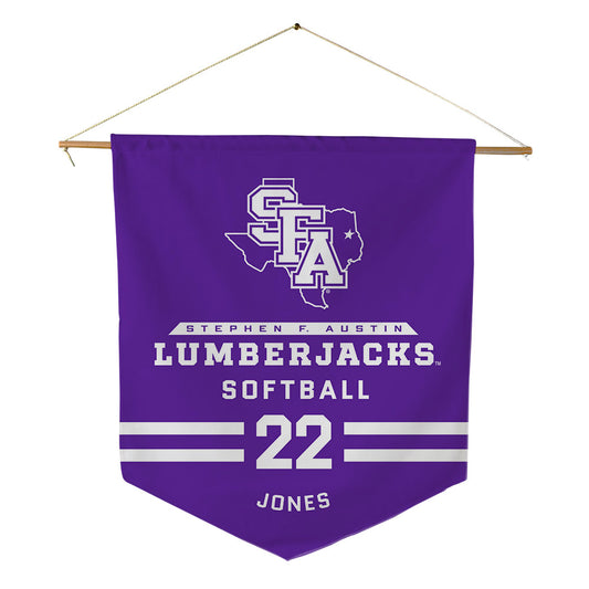 SFA - NCAA Softball : Malia Jones - Pennant - 18" x 21"-0