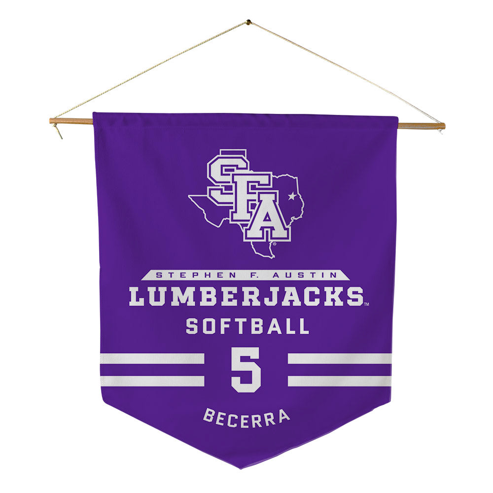 SFA - NCAA Softball : Adelyn Becerra - Pennant - 18" x 21"-0