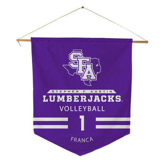SFA - NCAA Women's Volleyball : Luna Franca - Pennant - 18" x 21"-0