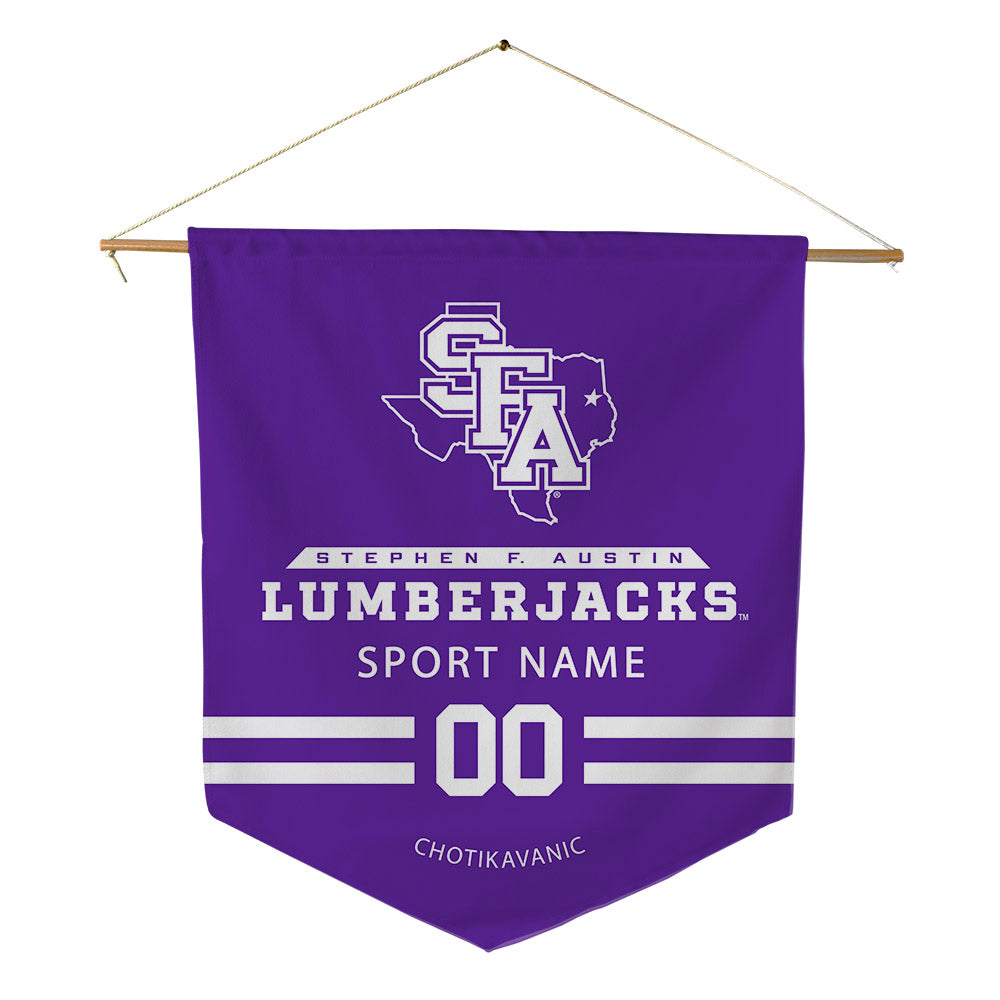 SFA - NCAA Men's Basketball : Narit Chotikavanic - Pennant - 18" x 21"-0