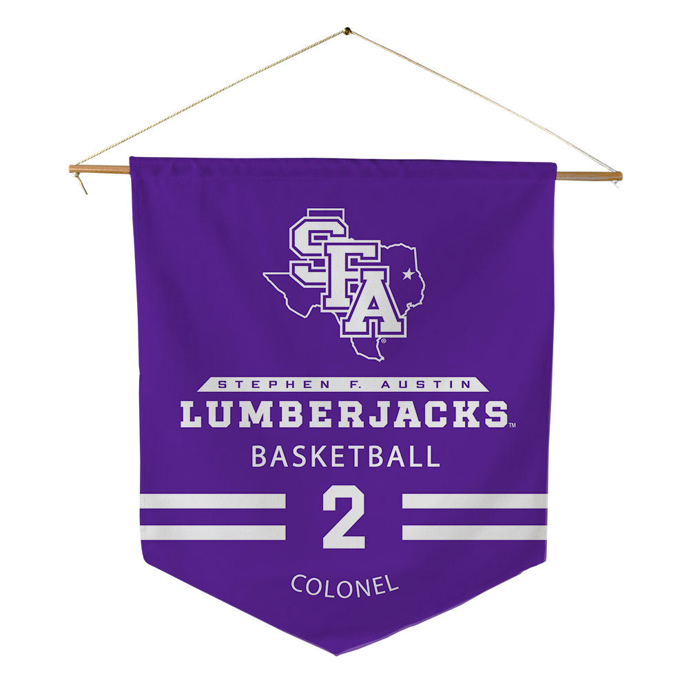 SFA - NCAA Men's Basketball : Jerald Colonel - Pennant - 18" x 21"-0