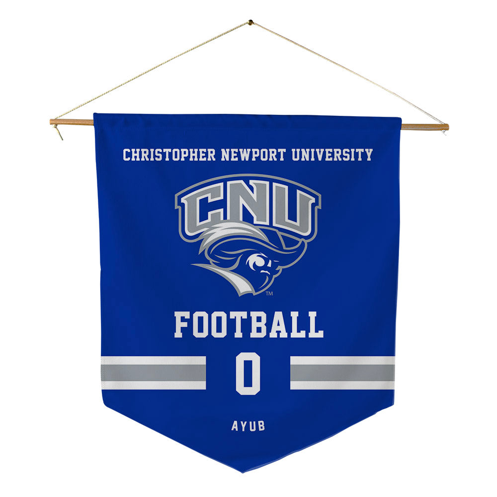 CNU - NCAA Football : Raja Ayub - Pennant - 18" x 21"-0