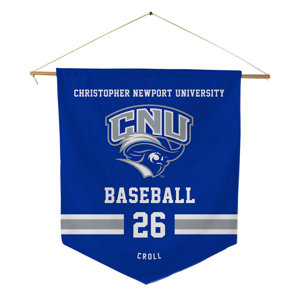 CNU - NCAA Baseball : Gus Croll - Pennant - 18" x 21"-0