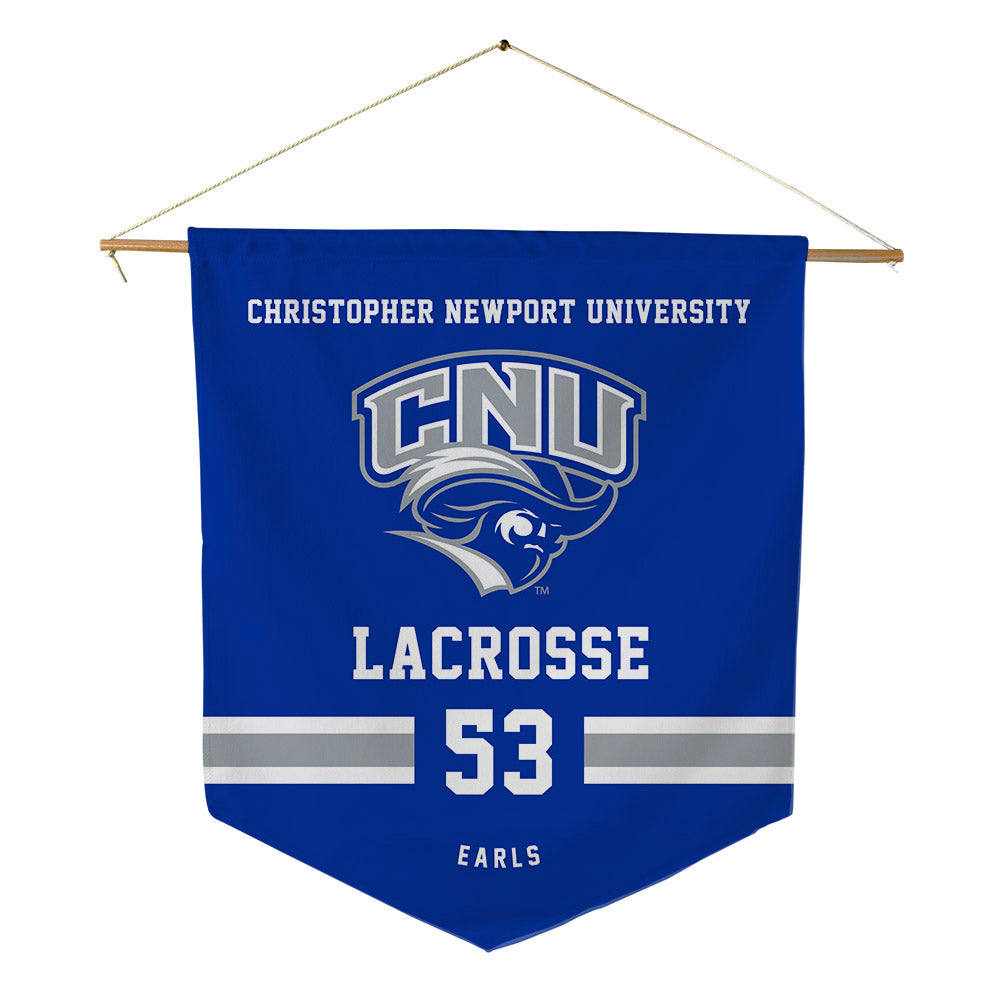 CNU - NCAA Men's Lacrosse : James Earls - Pennant - 18" x 21"-0
