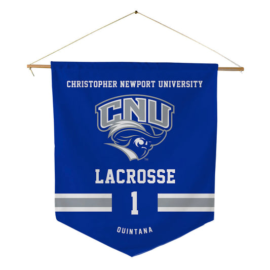CNU - NCAA Men's Lacrosse : Sebastian Quintana - Pennant - 18" x 21"-0