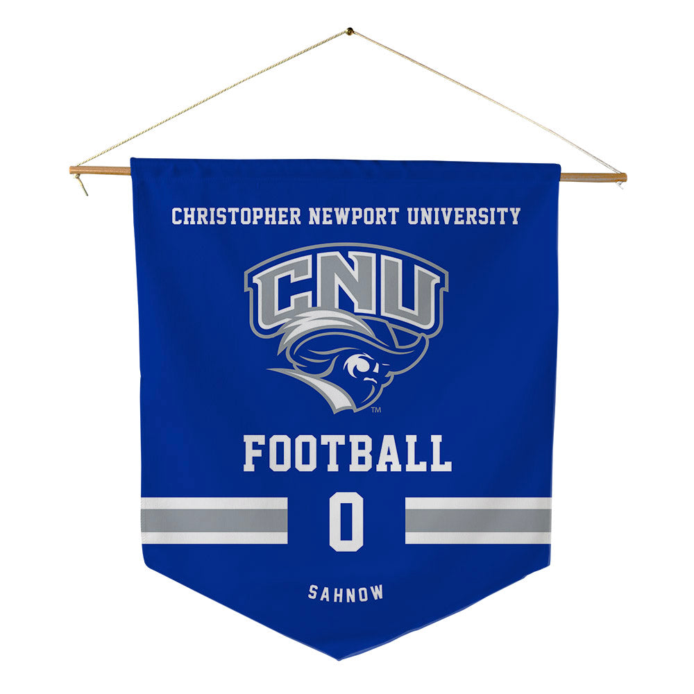 CNU - NCAA Football : Beau Sahnow - Pennant - 18" x 21"-0