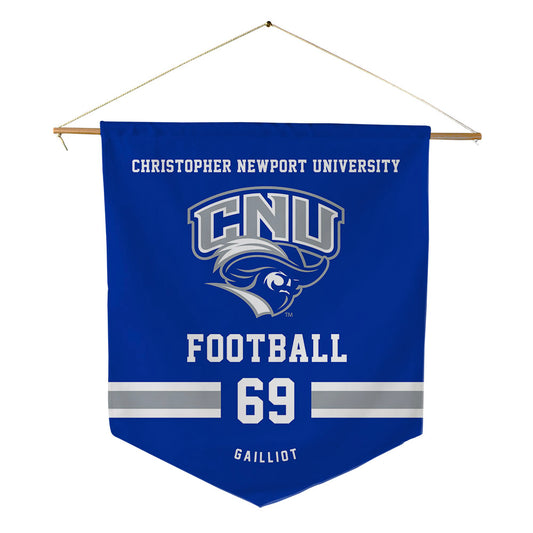 CNU - NCAA Football : Jackson Gailliot - Pennant - 18" x 21"-0