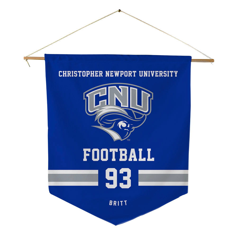 CNU - NCAA Football : Jaylen Britt - Pennant - 18" x 21"-0