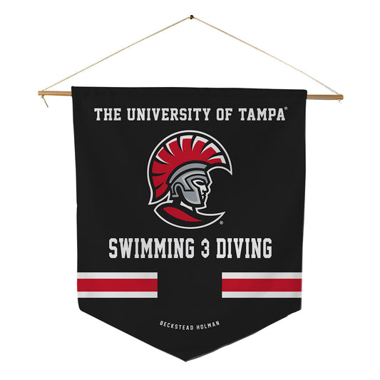Tampa - NCAA Men's Swimming & Diving : Marcus Beckstead holman - Pennant - 18" x 21"-0