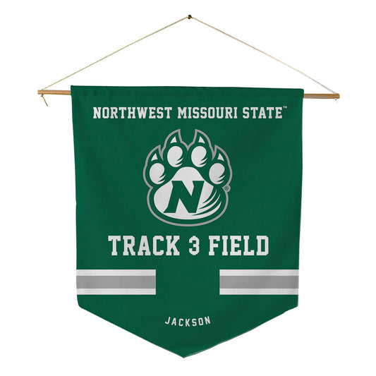 Northwest Missouri State - NCAA Men's Track & Field : Elijah Jackson - Pennant - 18" x 21"-0