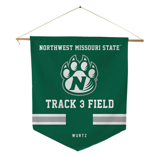 Northwest Missouri State - NCAA Men's Track & Field : Dustin Wurtz - Pennant - 18" x 21"-0