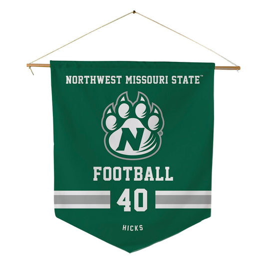 Northwest Missouri State - NCAA Football : Jaxon Hicks - Pennant - 18" x 21"-0
