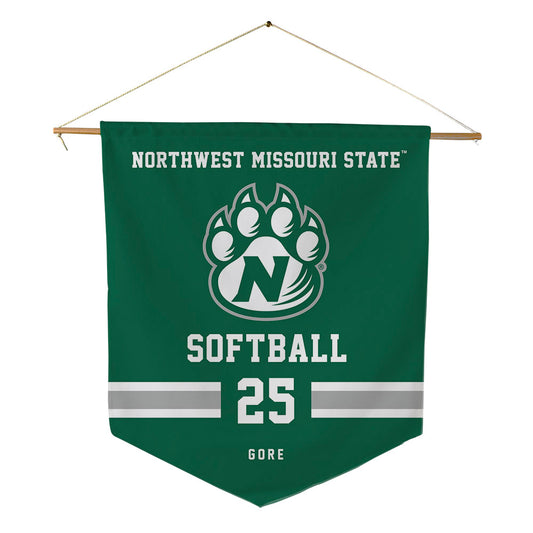 Northwest Missouri State - NCAA Softball : Erika Gore - Pennant - 18" x 21"-0
