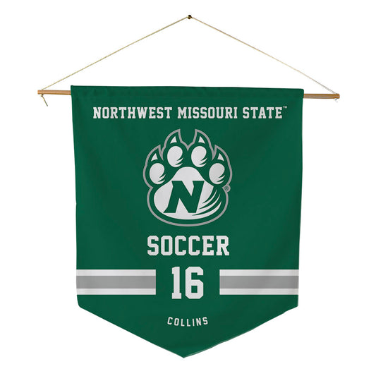 Northwest Missouri State - NCAA Women's Soccer : Molly Collins - Pennant - 18" x 21"-0