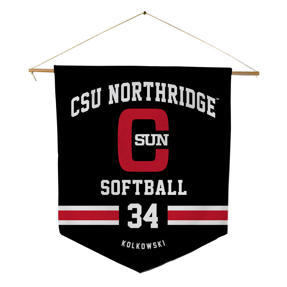 CSUN - NCAA Softball : Kylie Kolkowski - Pennant - 18" x 21"-0