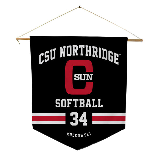 CSUN - NCAA Softball : Kylie Kolkowski - Pennant - 18" x 21"-0