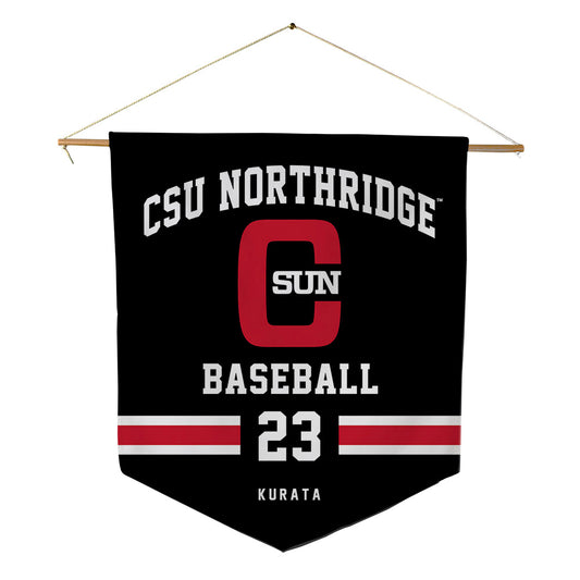 CSUN - NCAA Baseball : Matthew Kurata - Pennant - 18" x 21"-0