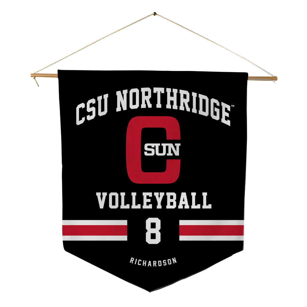 CSUN - NCAA Women's Volleyball : Raegan Richardson - Pennant - 18" x 21"-0