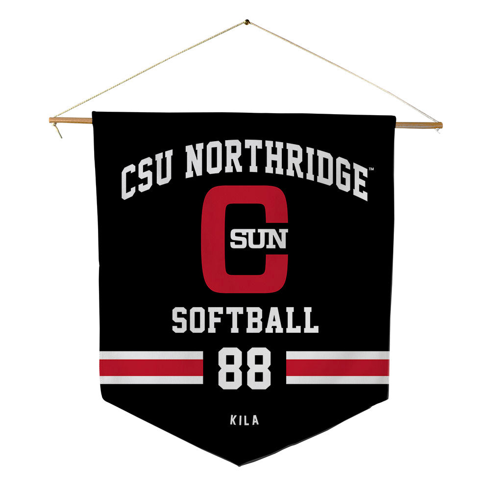 CSUN - NCAA Softball : Mackenzie Kila - Pennant - 18" x 21"-0