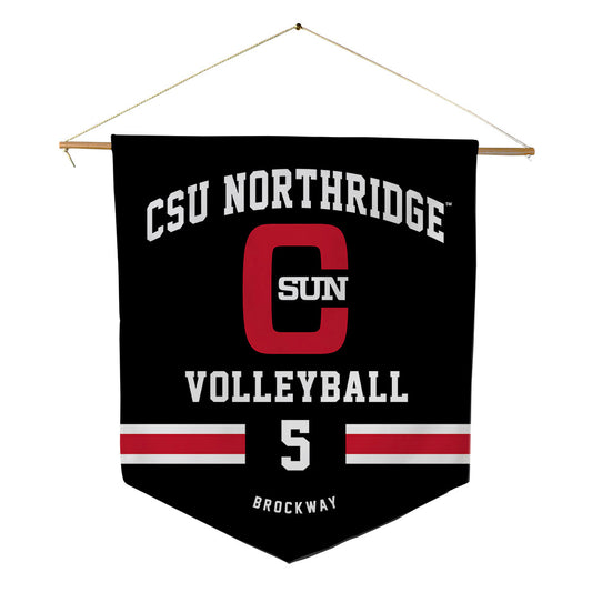 CSUN - NCAA Women's Volleyball : Hailey Brockway - Pennant - 18" x 21"-0