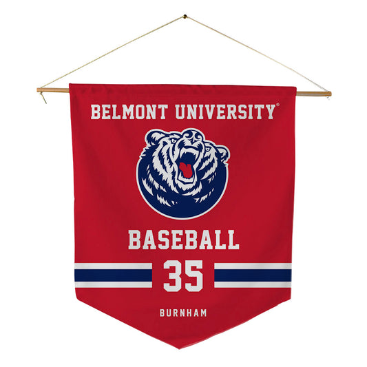 Belmont - NCAA Baseball : Noah Burnham - Pennant - 18" x 21"-0