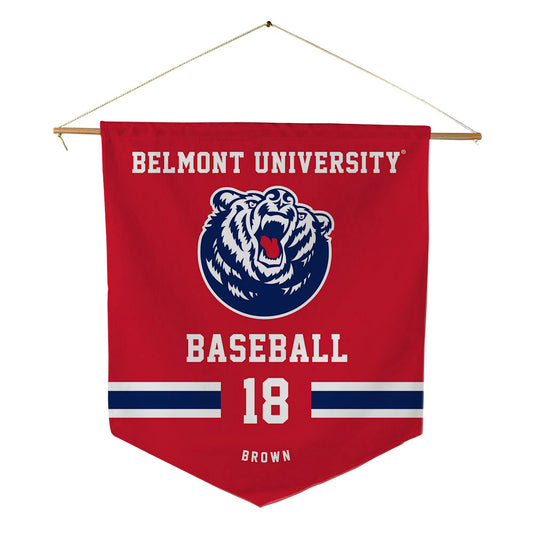 Belmont - NCAA Baseball : Zane Brown - Pennant - 18" x 21"-0