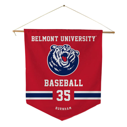 Belmont - NCAA Baseball : Noah Burnham - Pennant - 18" x 21"-0